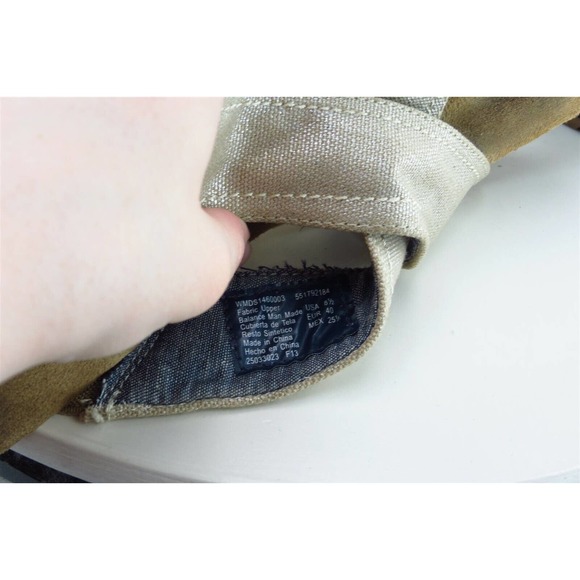 Dr. Scholl's Sz 8.5 M Brown Slide Fabric Women Sandals - Picture 6 of 8